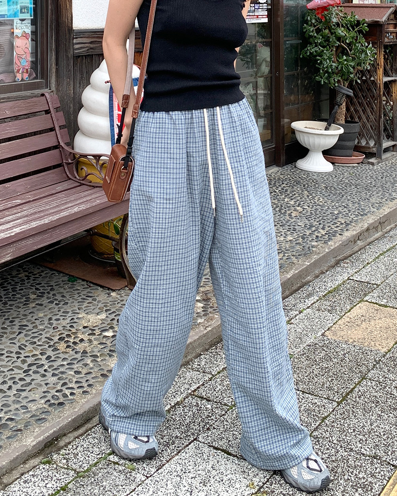 BEST 50] チェックストリングスウェットパンツ | ファッション