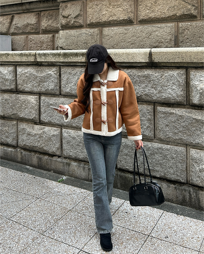 クロップドダッフルムートンジャケット | ファッション通販