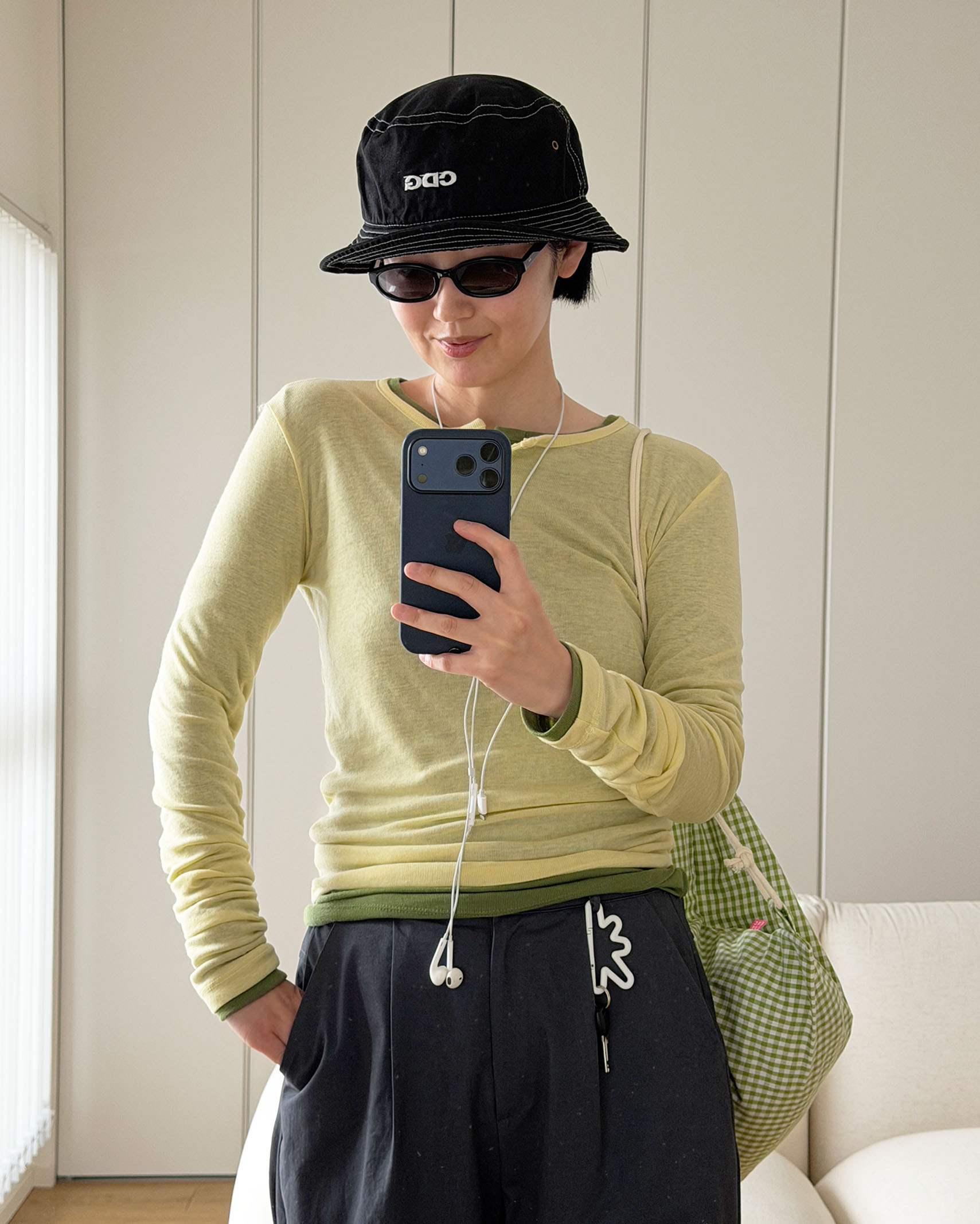 レイヤードテンセルTシャツ