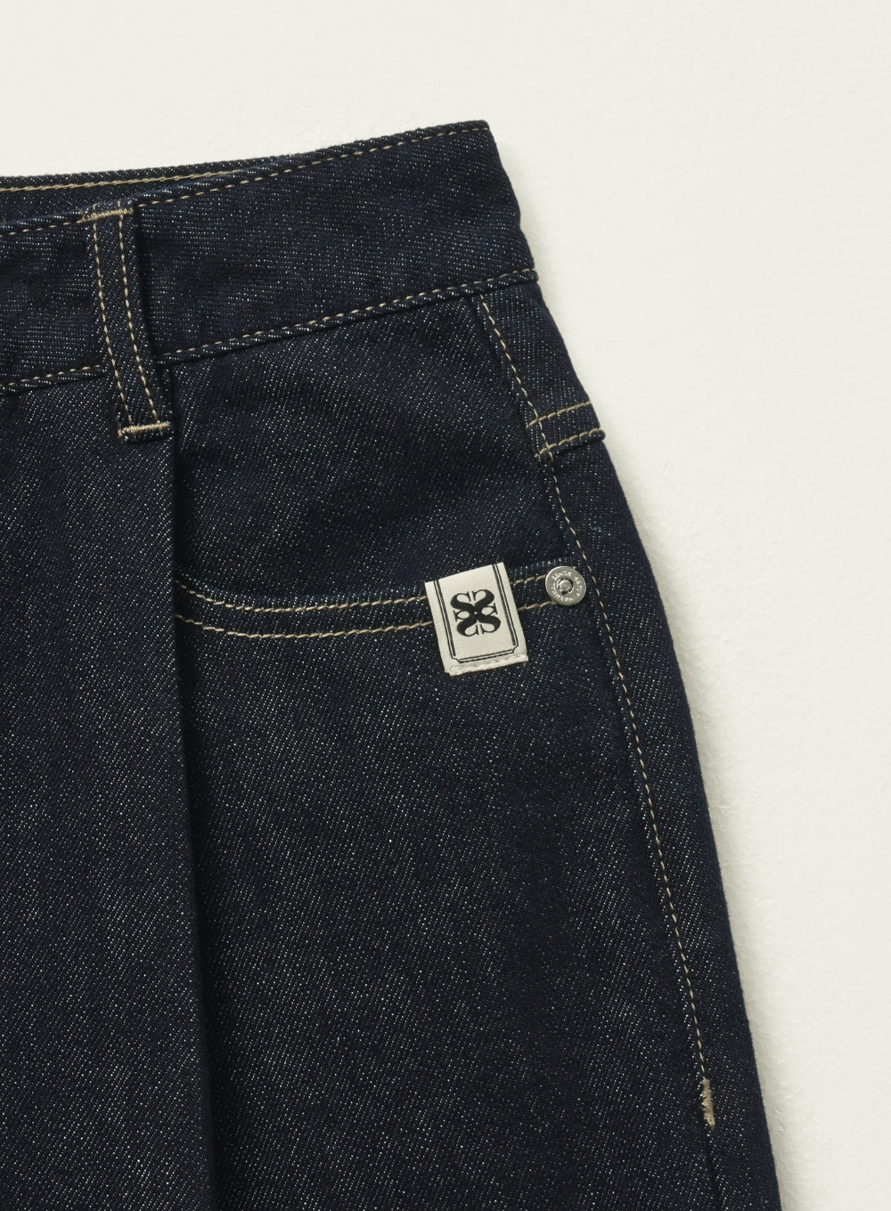 W) Wide Flare Denim Pants - Indigo | ファッション通販サイト NUGU