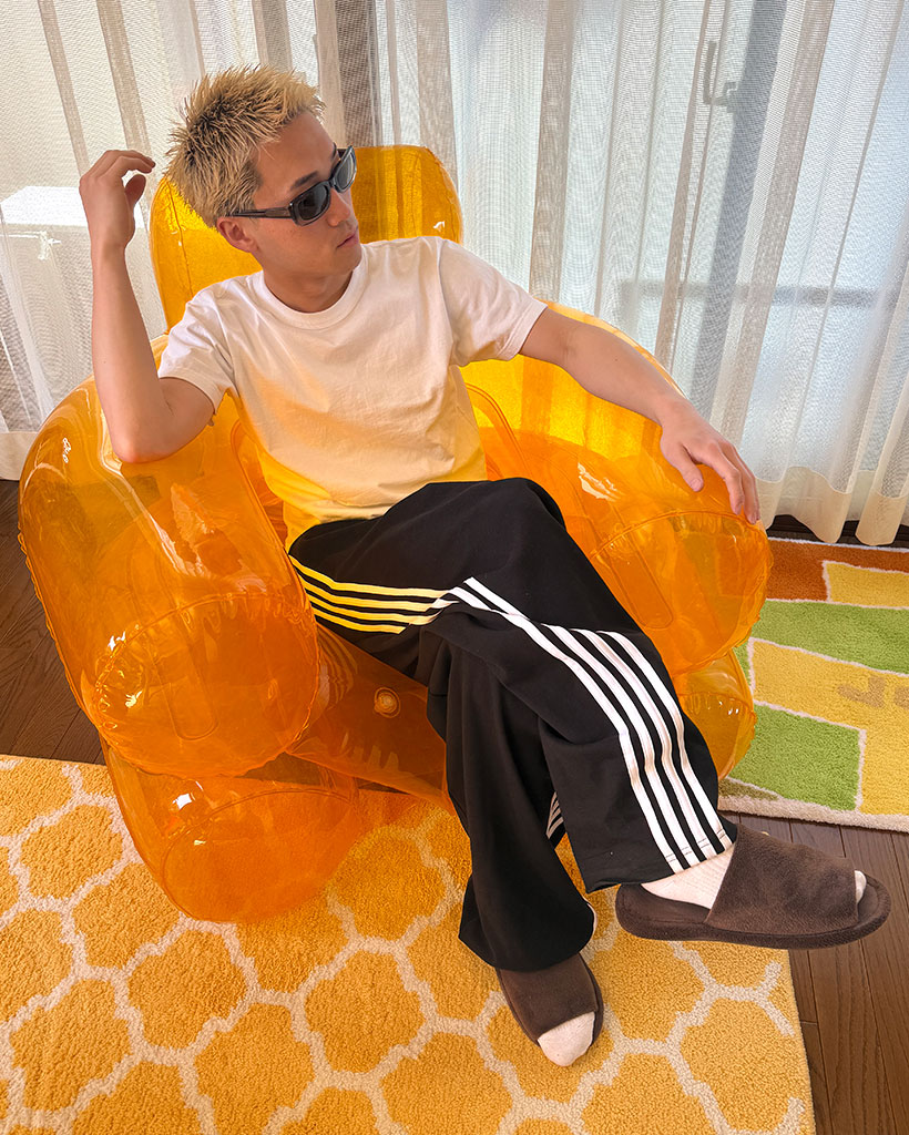 サイドライントラックパンツ