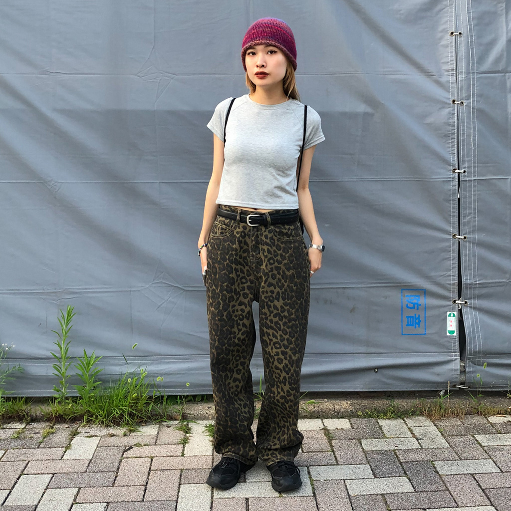 THIRD MAGAZINE レオパード柄パンツ 予約販売】レオパード柄パンツ | KISHIKA
