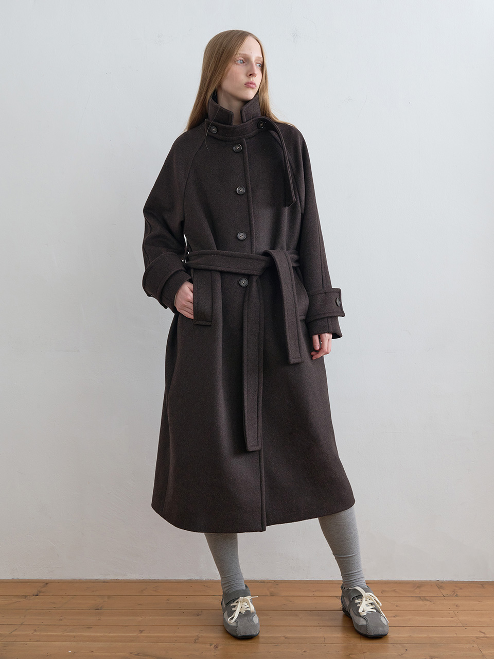 Wool Balmacaan Coat Dark Brown | ファッション通販サイト NUGU