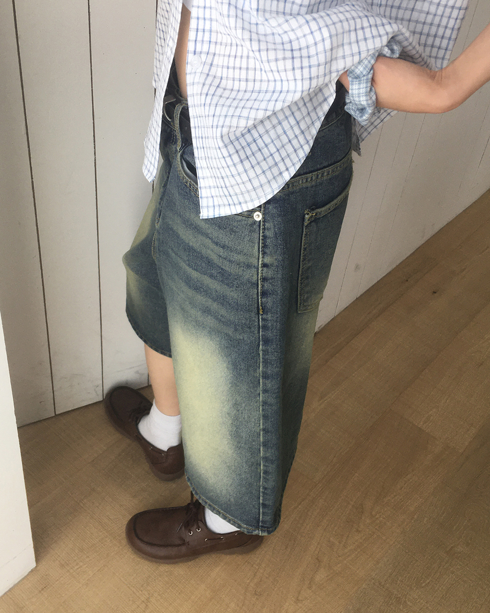 VIVIENNE TAM　デニムハーフパンツ セール】デニムハーフパンツ（男の子・女の子)（デニムパンツ