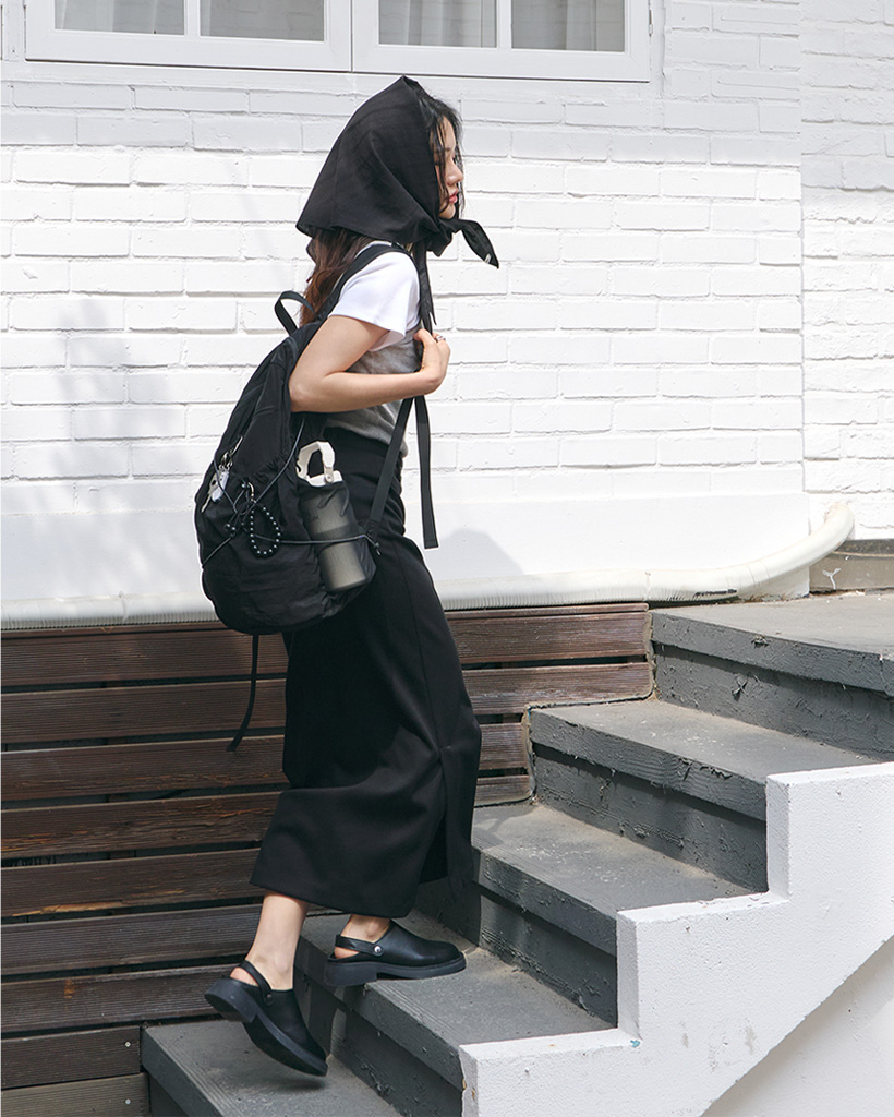 バックパック・リュック Tiered Banding BackpackBlack Universal Commuter Backpack w/ Matching Shoulder Bag Dark