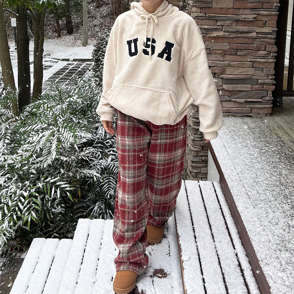 ノゾミイシグロ サルエルパンツ タータンチェック シアーチェックパンツ（その他パンツ）｜hinari（ヒナリ）の