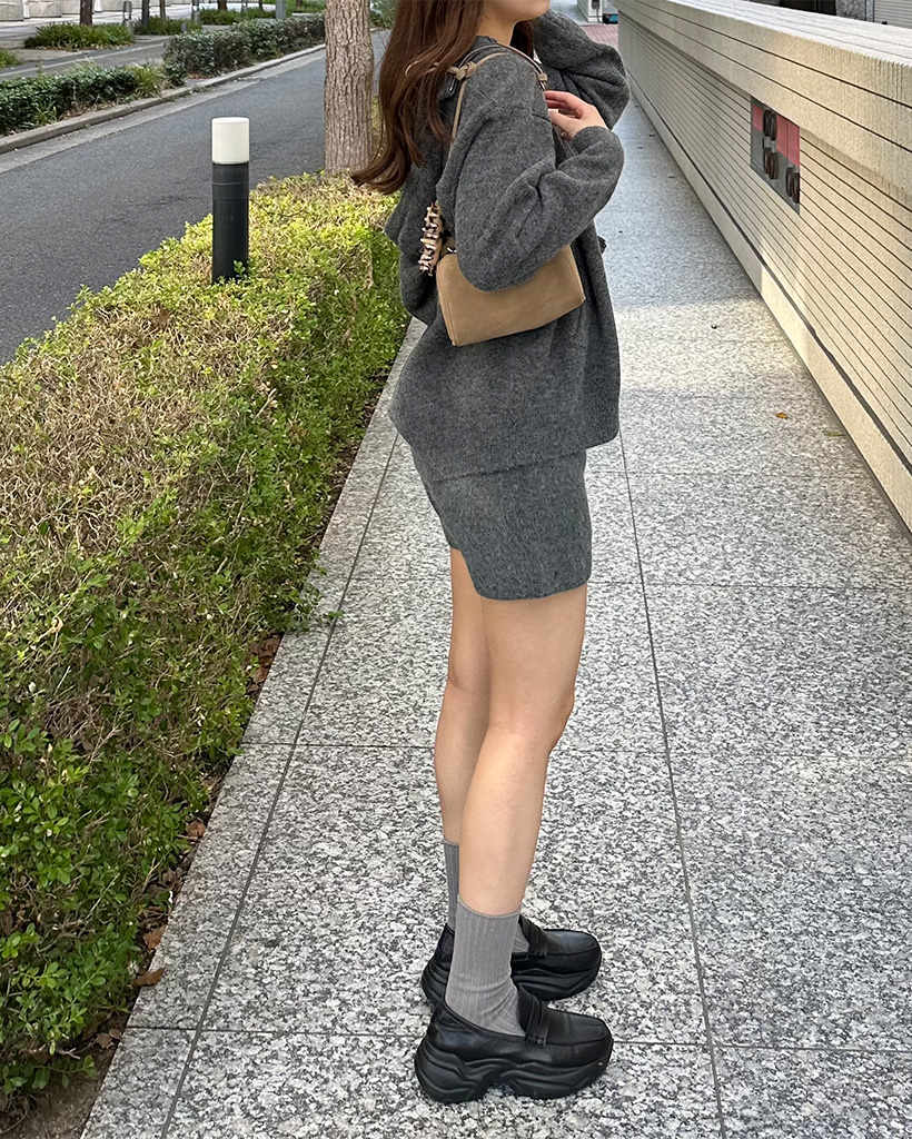 ダブルジップパーカー＆ショートパンツセット | ファッション