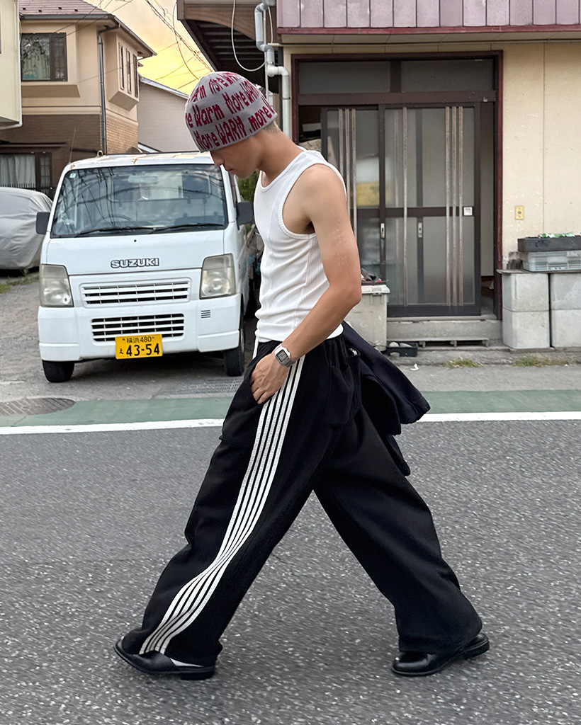 openingact オープニングアクト　サイドデザインストレートトラックパンツ openingact オープニングアクト サイドデザインストレートトラック