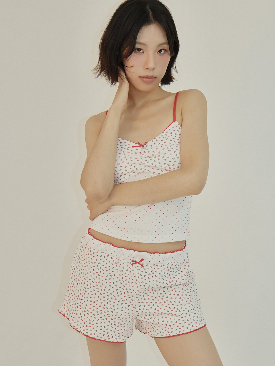 CHERISH DOT SLEEVELESS (RED) | ファッション通販サイト NUGU