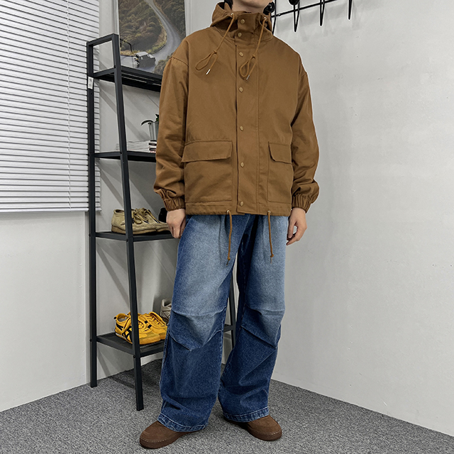 ストリングフード付きジャケット | ファッション通販サイト NUGU