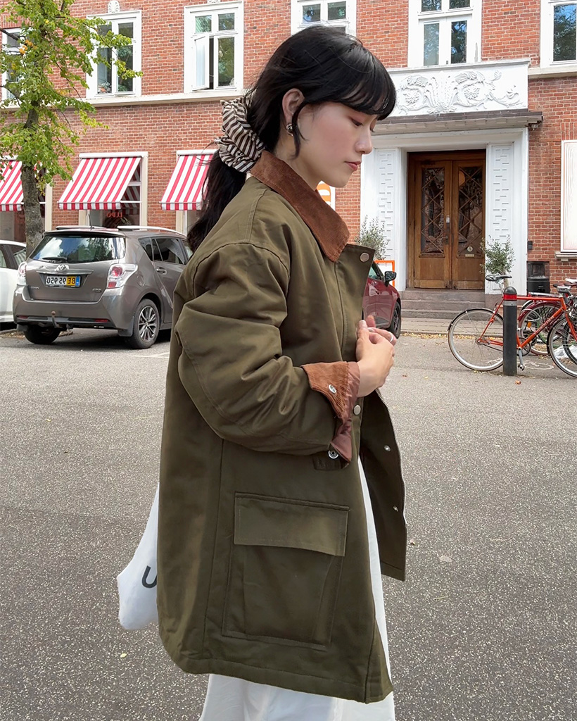 カラー コーデュロイ サファリジャケット | ファッション通販