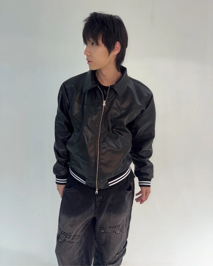 2WAYクロップドトラックレザージャケット | ファッション通販サイト NUGU