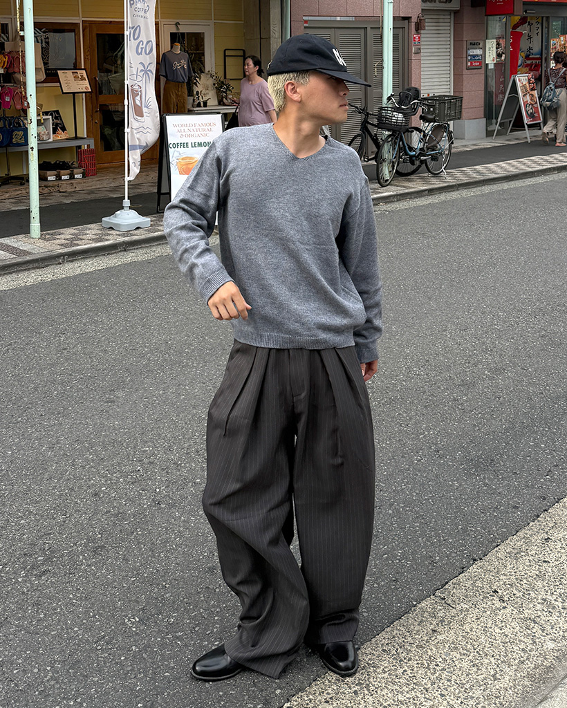 カーゴシルクパンツ ユニセックス ストライプ ユニセックス）ストリングナイロンシャーリングパンツ