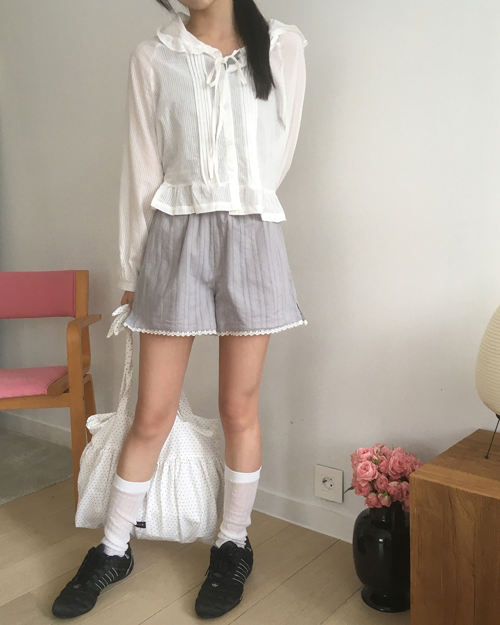 レースフリルフード付きシャツ | ファッション通販サイト NUGU