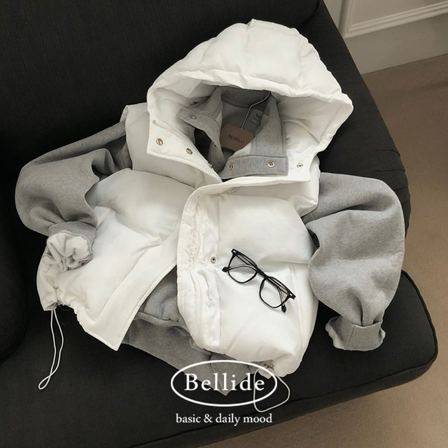 ORIGINAL) フード付き、ストリングダウンベスト | ファッション通販