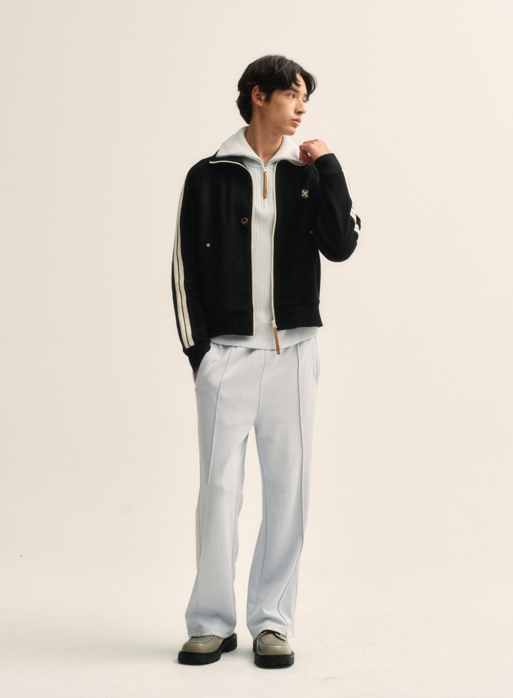 トラックパンツ・ジャージ SATUR Lawton All Day Track Pants Olive Mint SA241UTP03MT SATUR | 세터 | (W) 로턴 올 데이 트랙 팬츠 올리브 민트