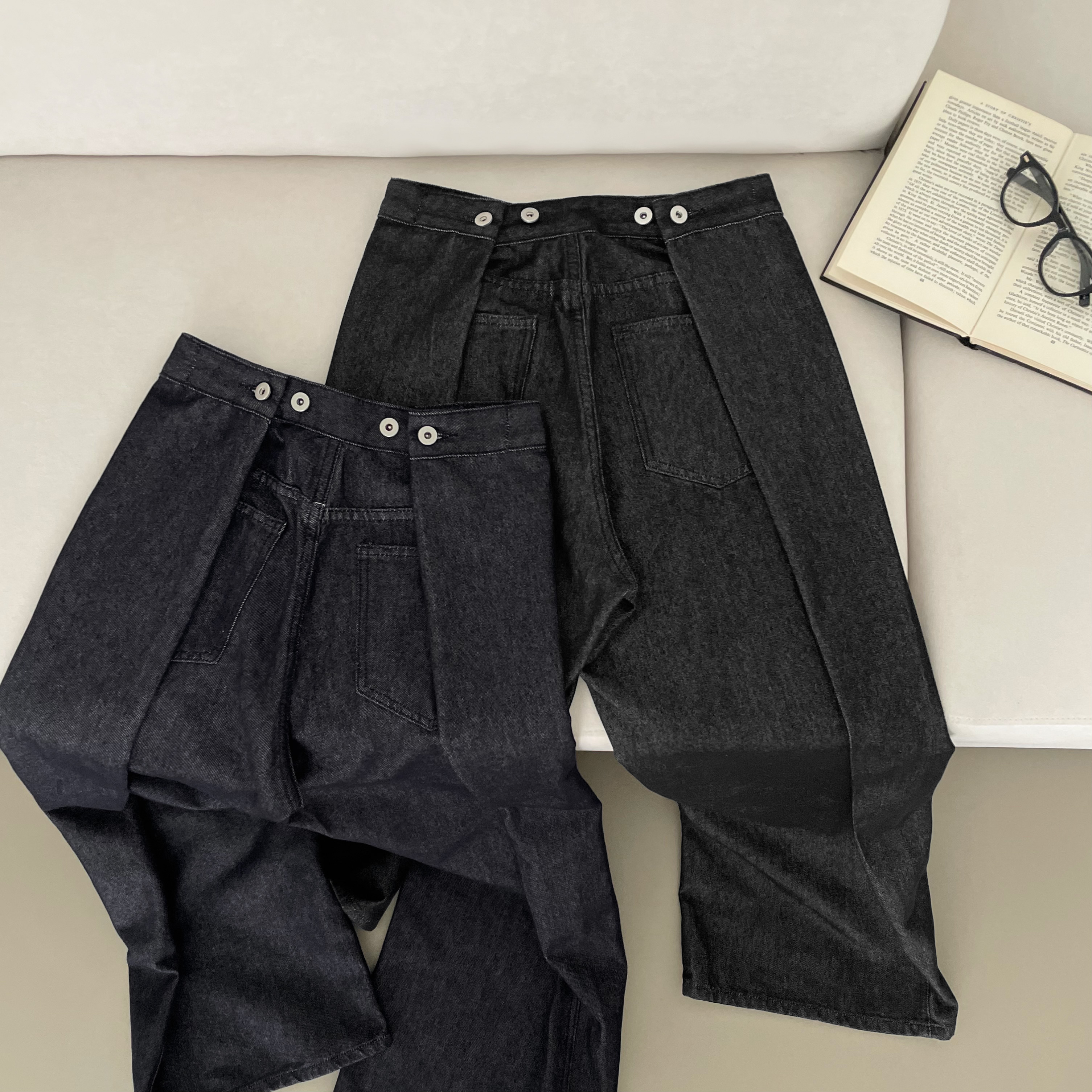 【DOLCE＆GABBANA】ボタン ターンアップ ピケパラッツォパンツ DOLCE＆GABBANA】ボタン ターンアップ ピケパラッツォパンツ