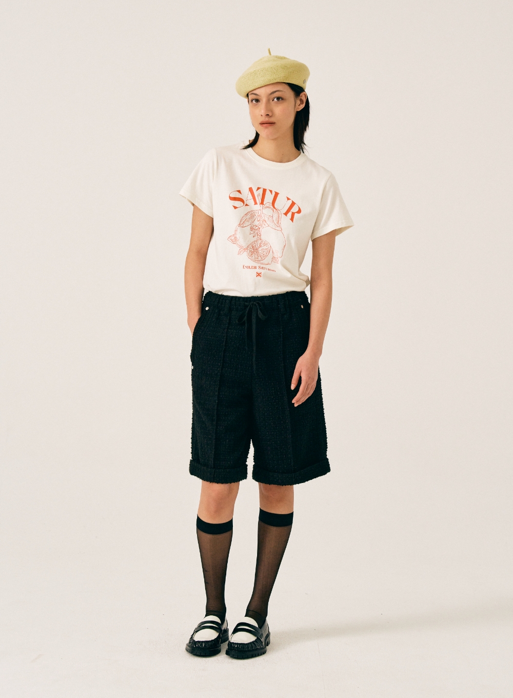 【SATUR】 人気★Capri Citron Drawing Summer T-Shirt MUSINSA | SATUR Capri Citron Drawing Summer Graphic Short