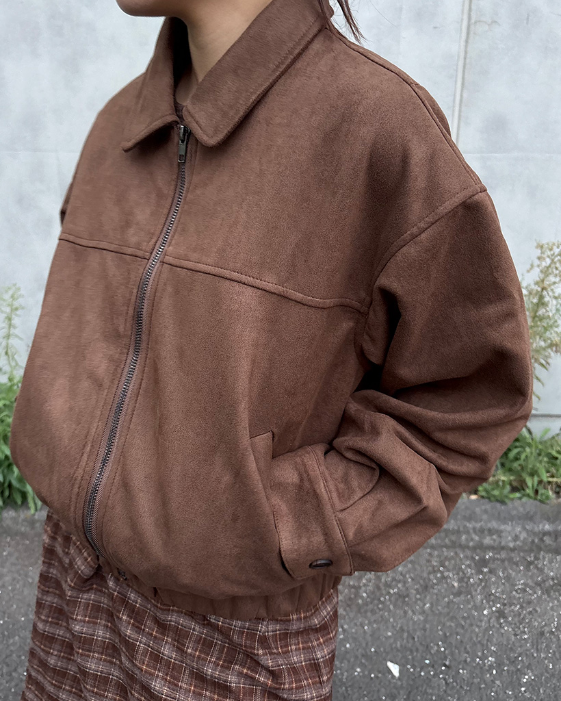 スエードブルゾンジャケット | ファッション通販サイト NUGU