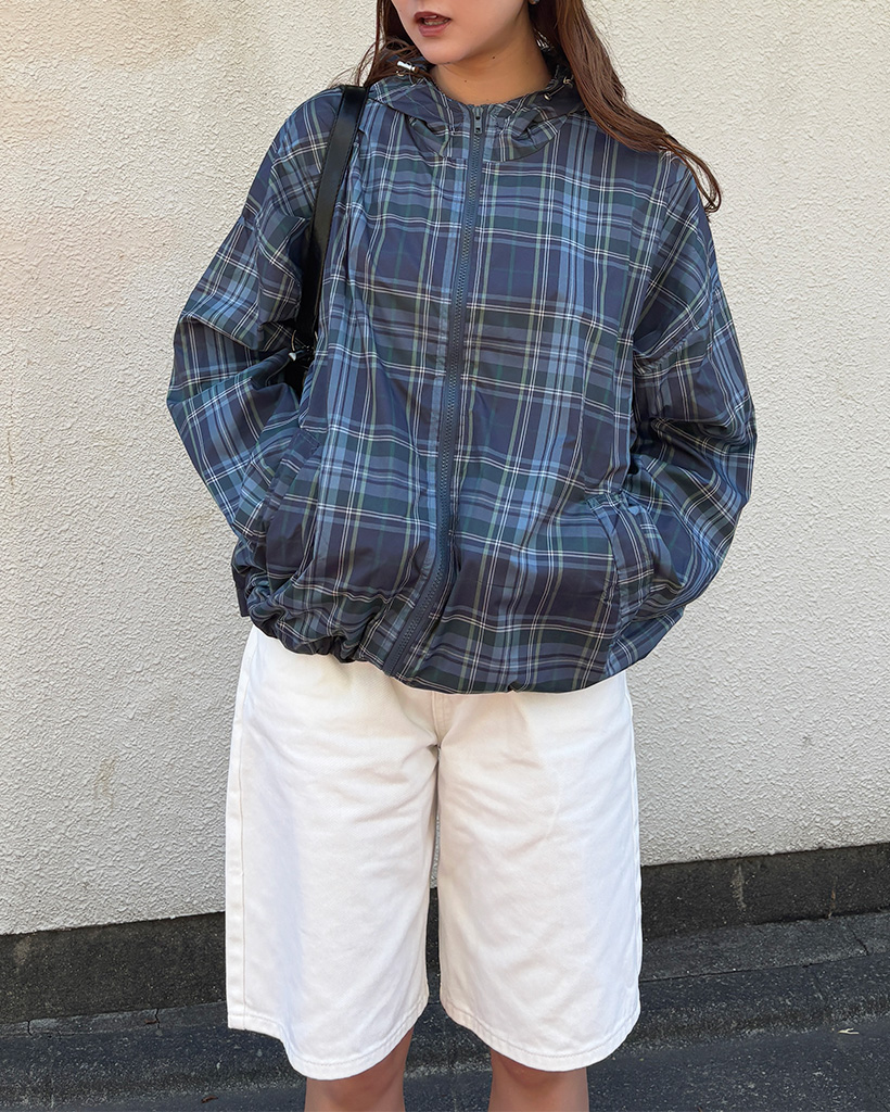 MALBON ギンガムチェックアノラックフーデ イー MALBON ギンガムチェックアノラックフーデ イー - メルカリ