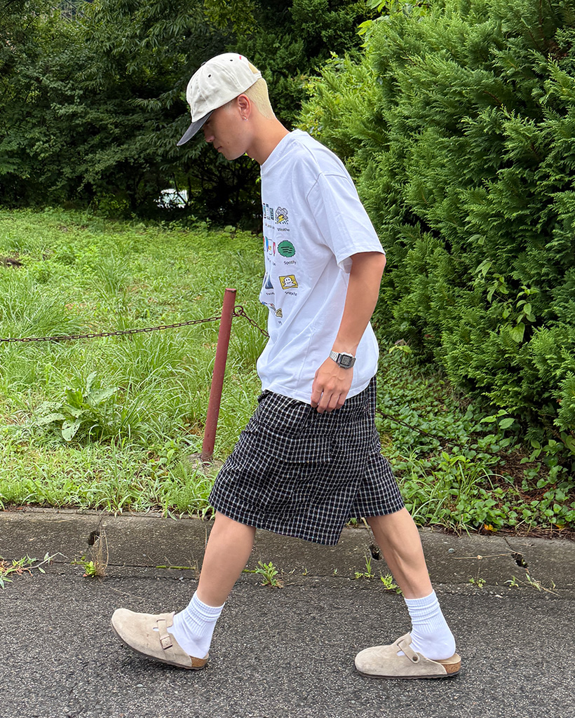 00s~ タータンチェック カーゴパンツ パラシュート バギー ショーツ 極太 チェックカーゴバミューダパンツ | ファッション通販サイト NUGU