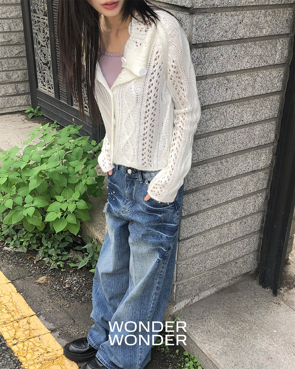 【DOLCE&GABBANA】リブ編み ブラック ニットカーディガン　ハイネック DOLCE&GABBANA】リブ編み ブラック ニットカーディガン