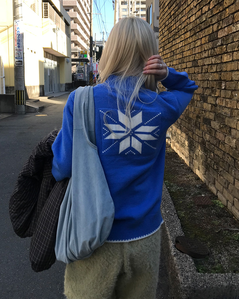 2WAYスノーニットジップ