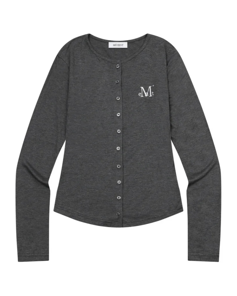 Anzu Slim Fit Round Neck Rolled Cardigan (5 Colors) | ファッション Anzu Slim Fit Round Neck Rolled Cardigan (5 Colors) | ファッション