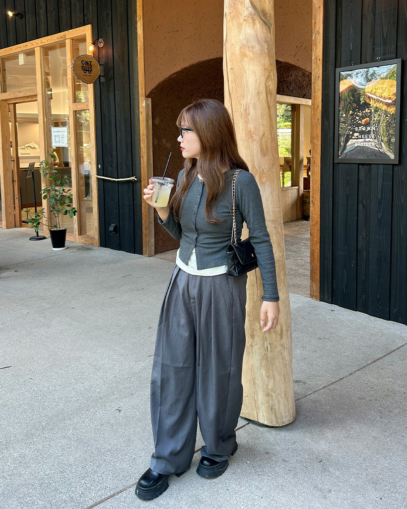 ラウンドネックレイヤードカーディガン | ファッション通販サイト NUGU