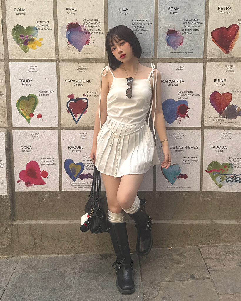 プリーツプリーズ　チュールミニワンピース シュシュ付き アシンメトリー サテンミニワンピース FX25L120