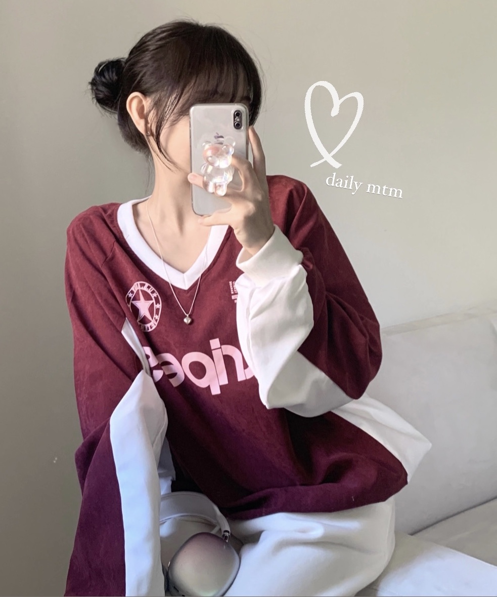 Y2KVネックスウェットシャツ | ファッション通販サイト NUGU