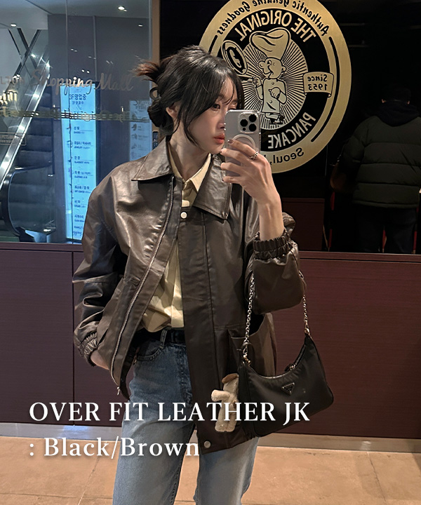 オーバーサイズレザージャケット | ファッション通販サイト NUGU