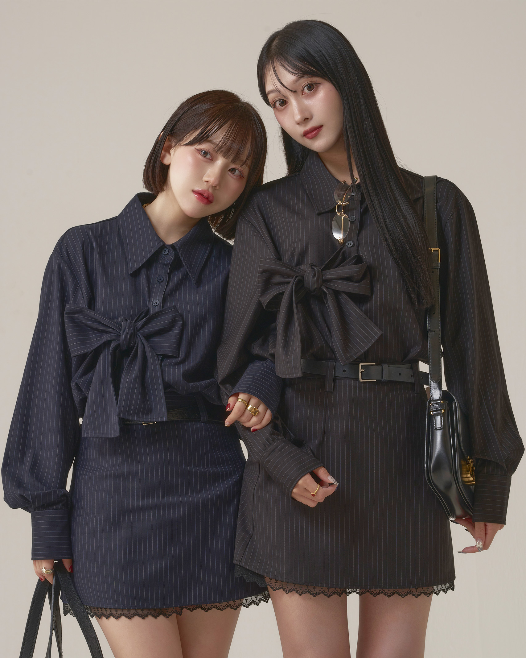 レイヤードデザイン スカート 黒とストライプ ピンストライプレースレイヤードスカート – WEGO ONLINE STORE