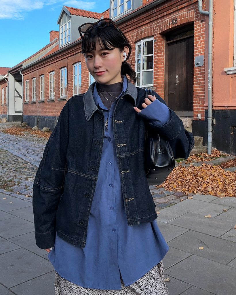 nugu daisy スエードクラシックジャンパー brown 2ポケット スエード