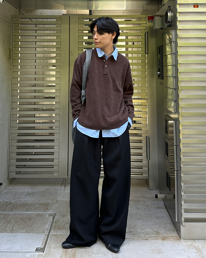 ベーシックヘンリーネックロングTシャツ | ファッション通販サイト NUGU