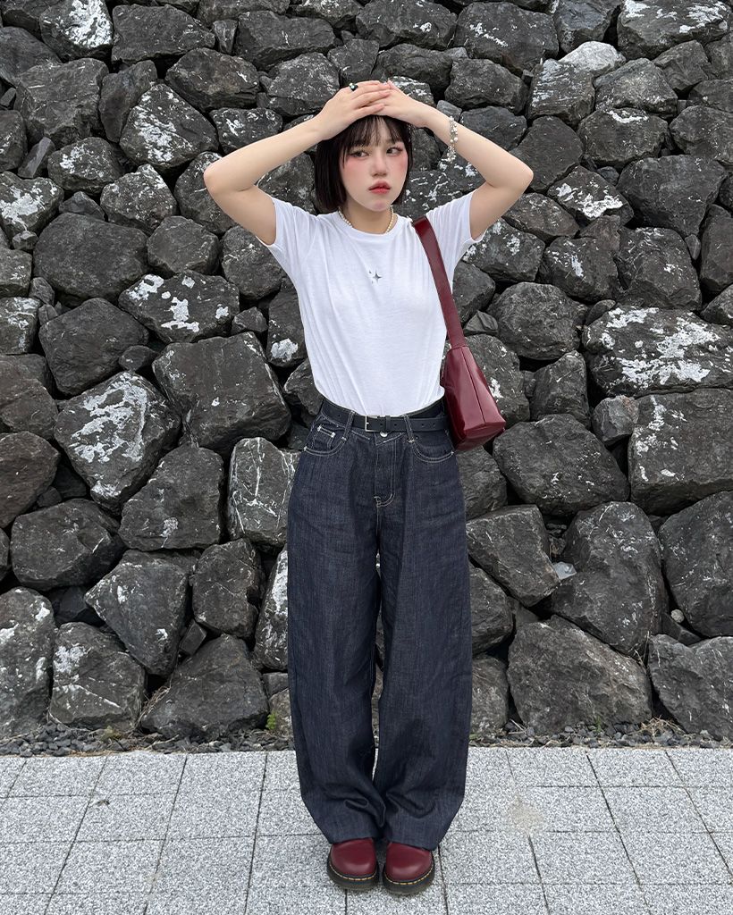 COS ワイドセルビッジデニム　インディゴ　46 SCYE BASICS サイベーシック ウオッシュド セルビッチ デニム