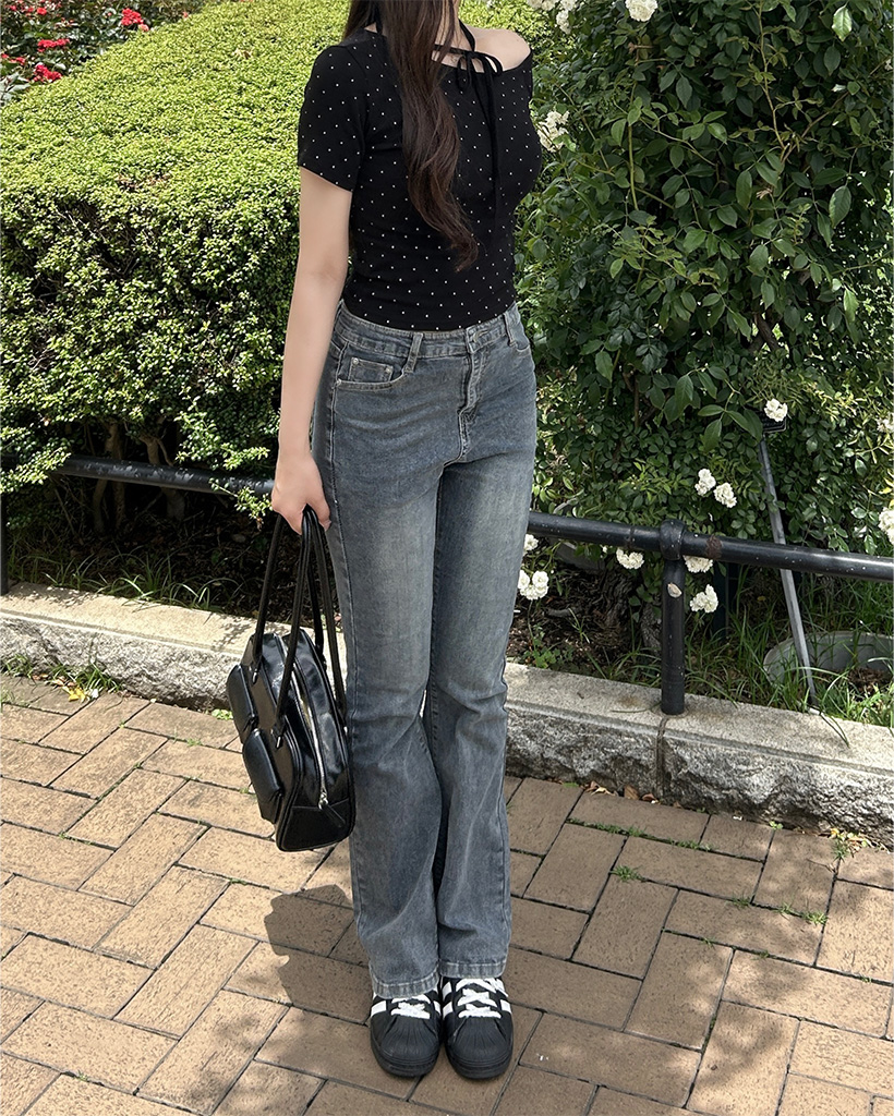 ウォッシュブーツカットデニム | ファッション通販サイト NUGU