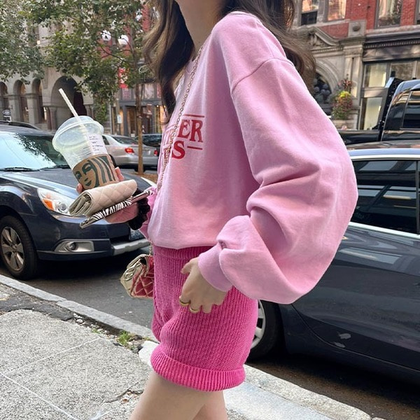 【新品タグ付き】familiar ピンク チュニック 80 トレーナー　パリ 新品タグ付き】familiar ピンク チュニック 80 トレーナー パリ 新品未