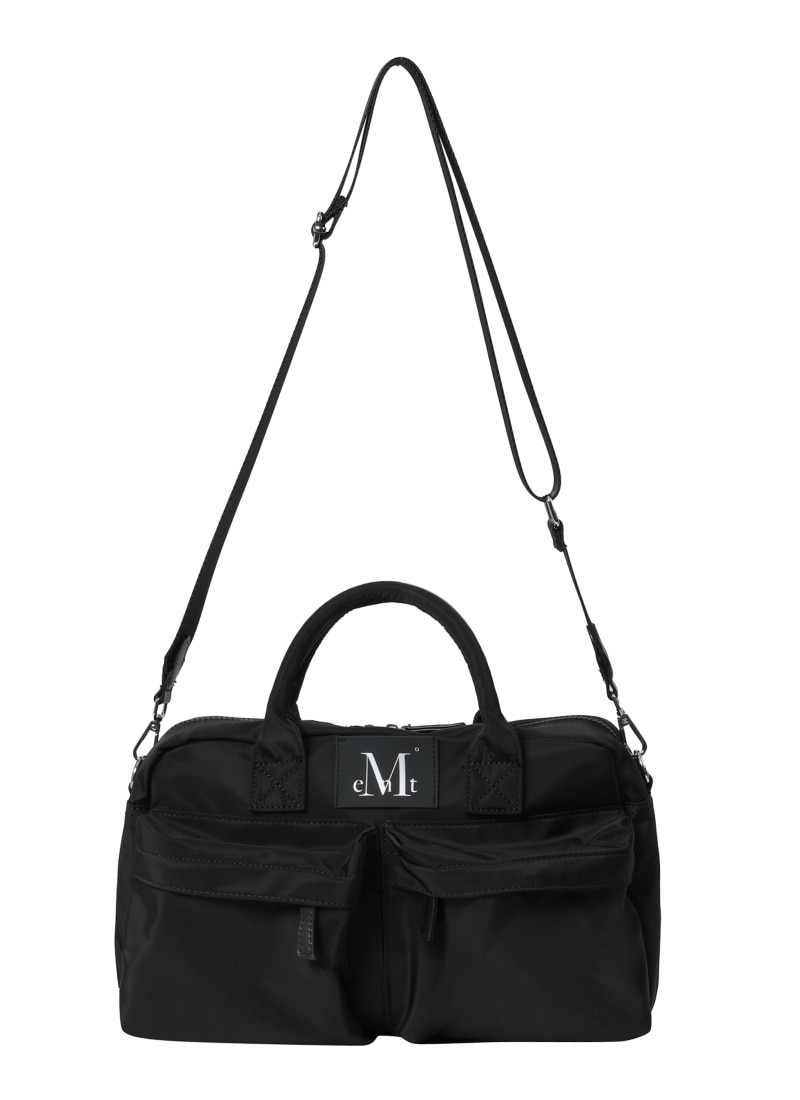 YANDE FRONT POCKET BIG LEATHER TOTE BAG UNISEX