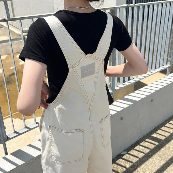 クリームオーバーオール | ファッション通販サイト NUGU