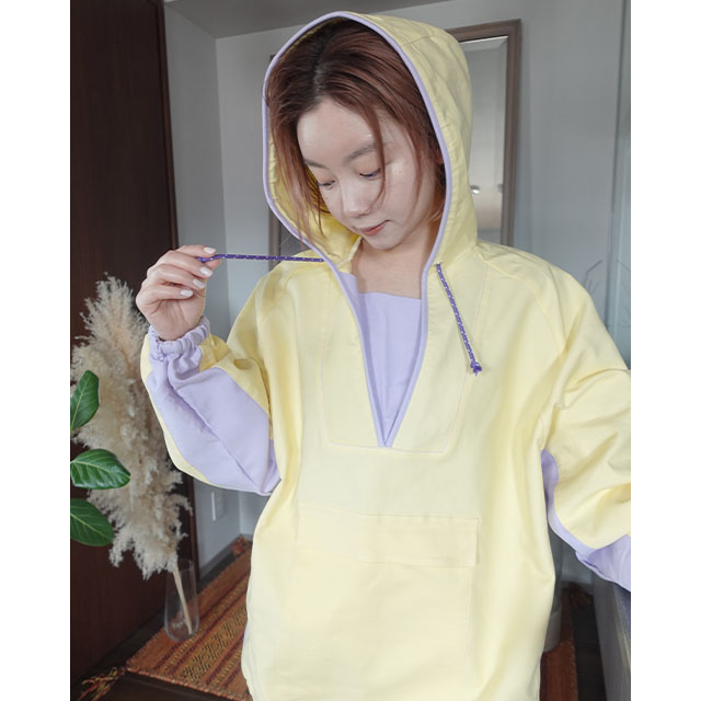 ORIGINAL) color pointed anorak jumper | ファッション通販