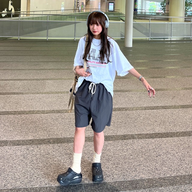 [秋再入荷]ナイロンバンディングハーフパンツ