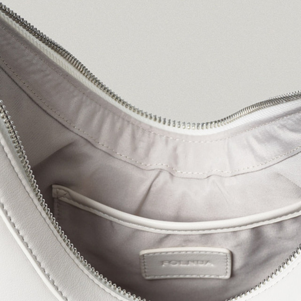 FOLNUA OVAL BAG LIGHT GRAY - PLAIN | ファッション通販サイト NUGU