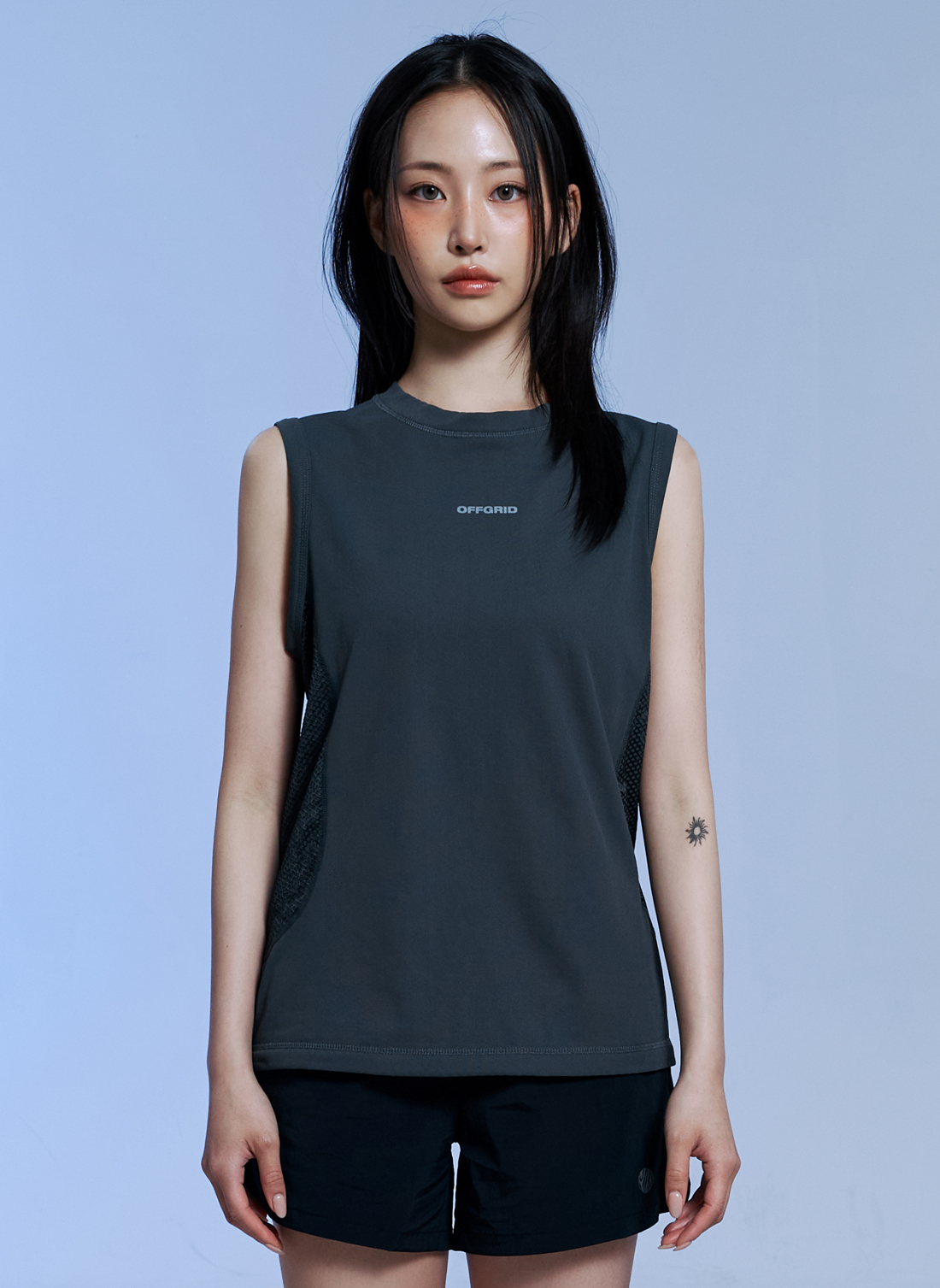 VENTRA OCTA SLEEVELESS-CHARCOAL