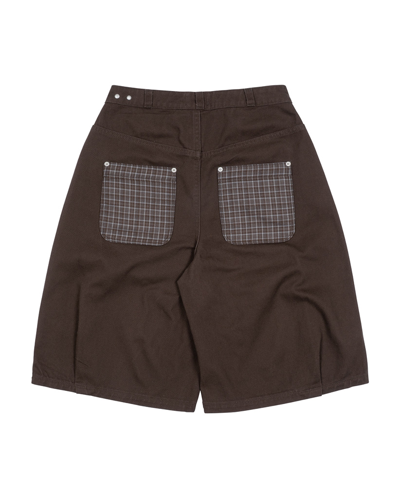【TCM】TCM check pocket half pants - 3色 TCM check pocket half pants (brown) | ファッション通販サイト