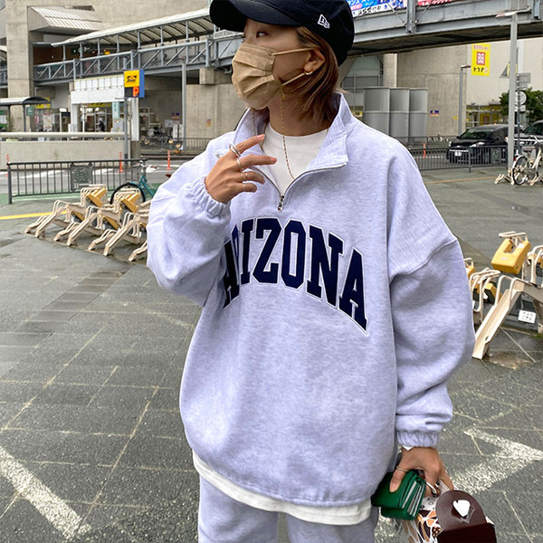 ARIZONAハーフジップスウェット | ファッション通販サイト NUGU