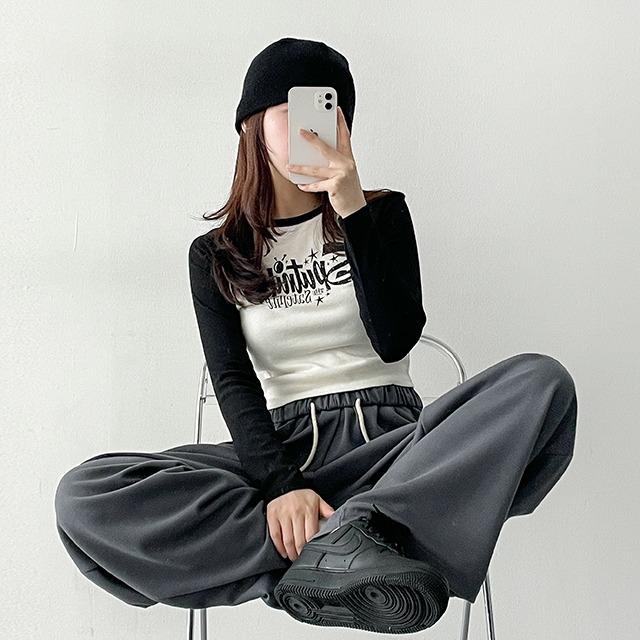 Winkle配色ラグラン長袖Tシャツ | ファッション通販サイト NUGU