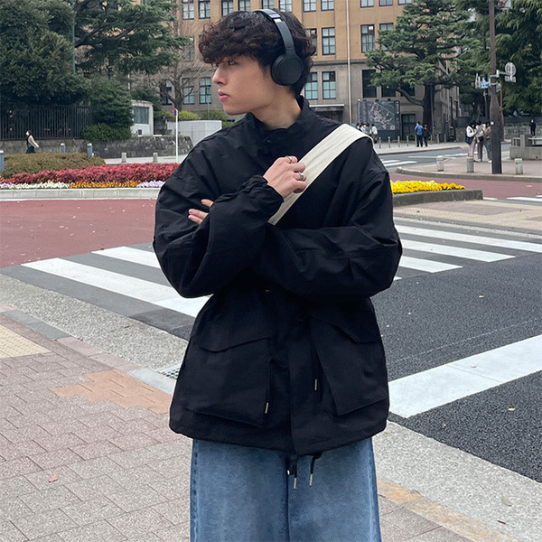 SALE) ユニセックスオーバーサイズミリタリージャケット