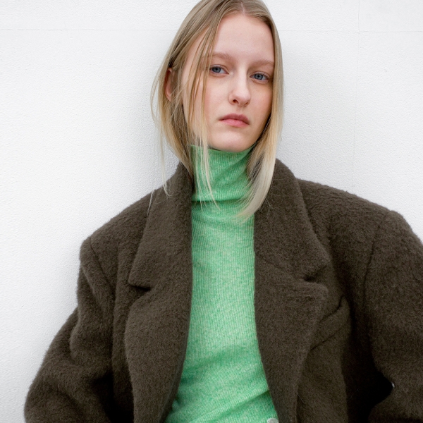 (JK-3053)HAIRY WOOL OVERSIZED JACKET