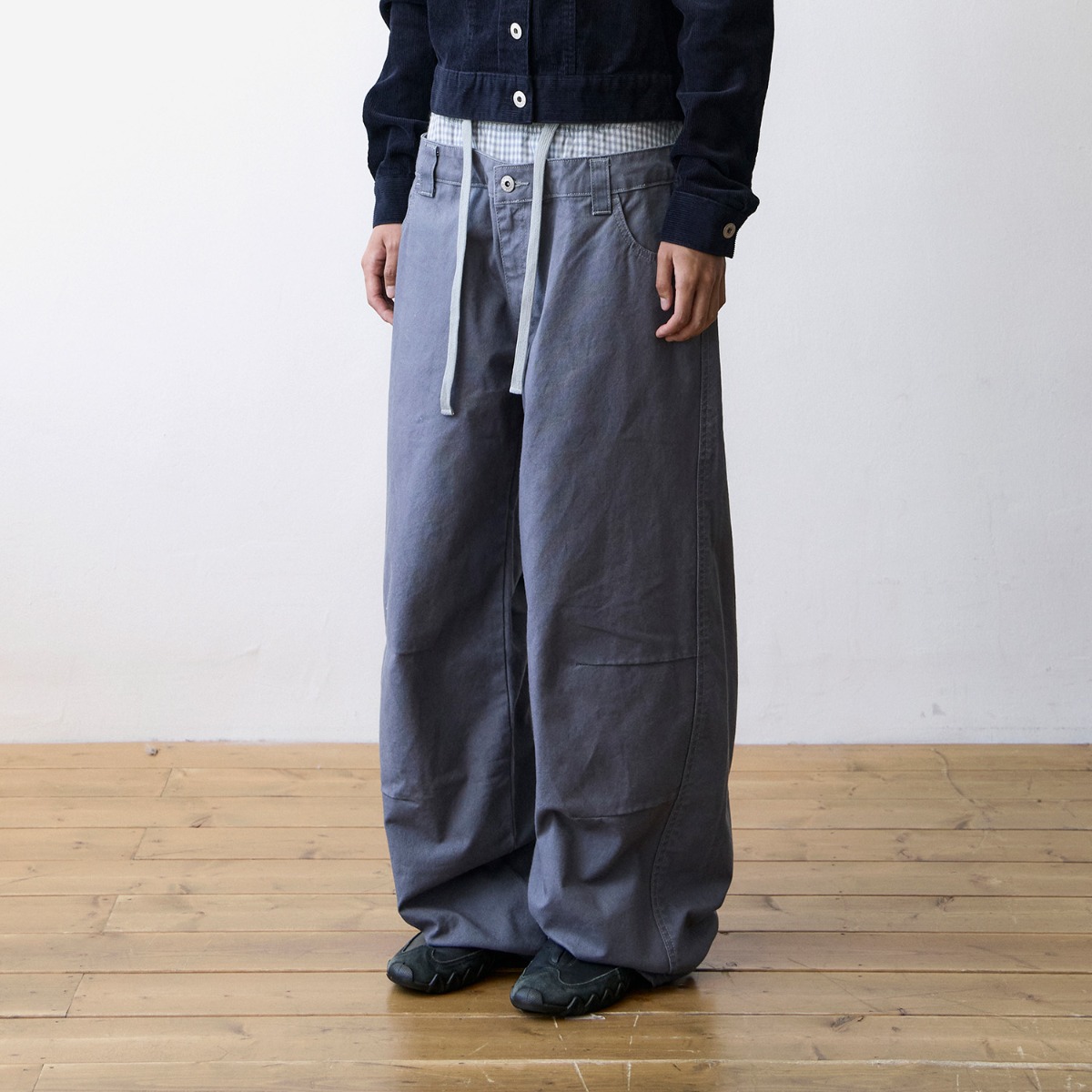 TCM starfish check pants (charcoal) | ファッション通販サイト